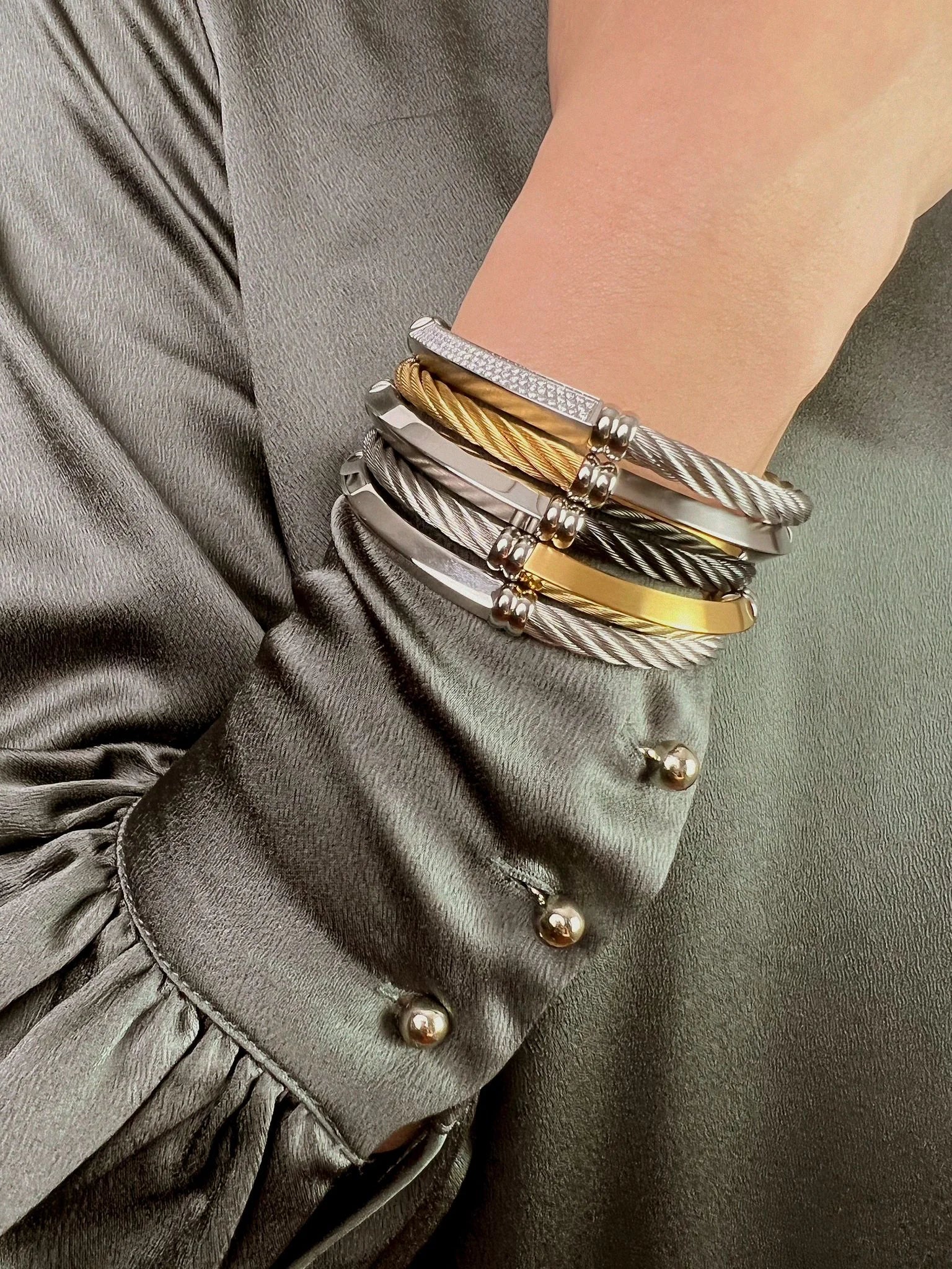 Cable Signature Better Half Bangle - Image 6
