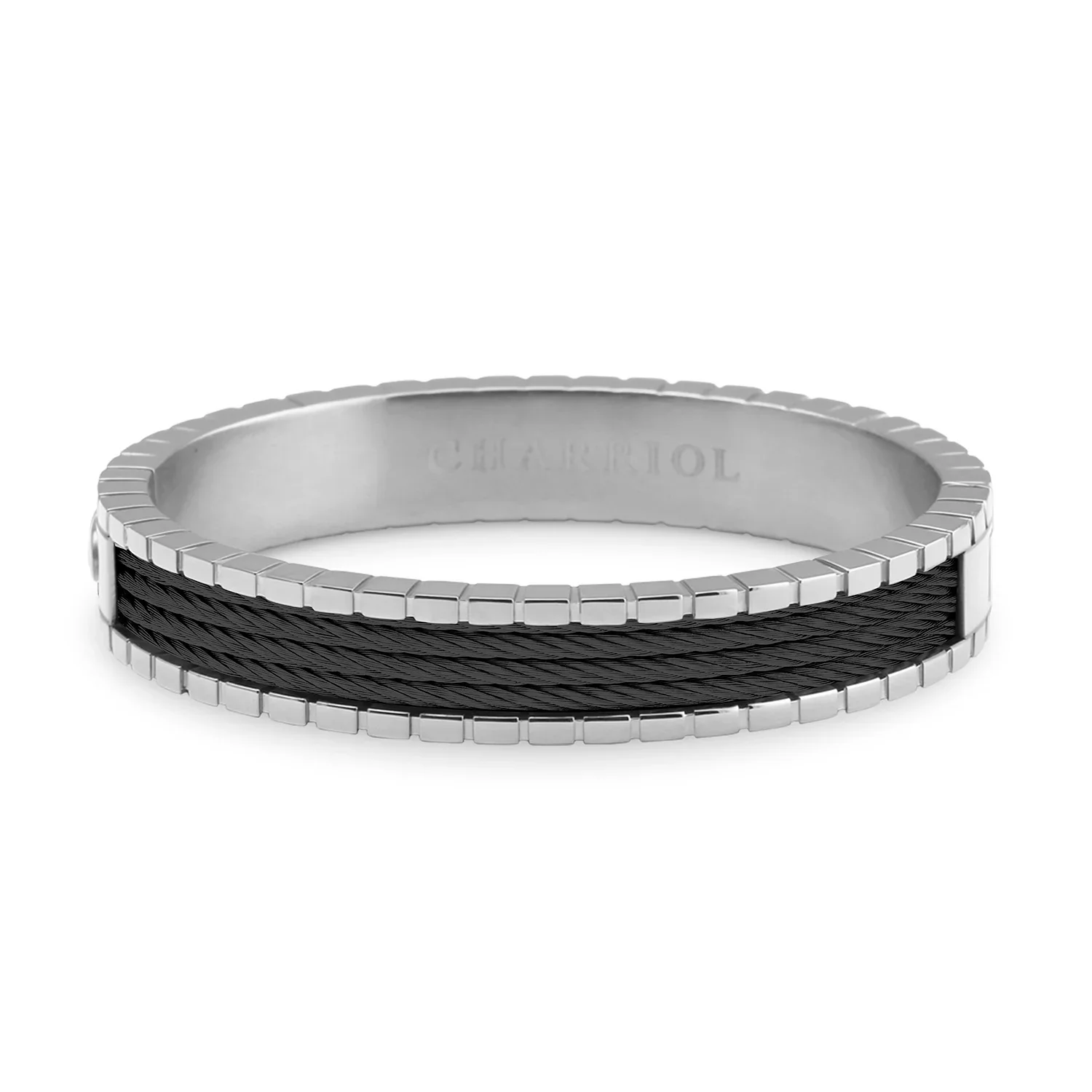 Forever™ Bangle Personalized Steel/Black - Image 3