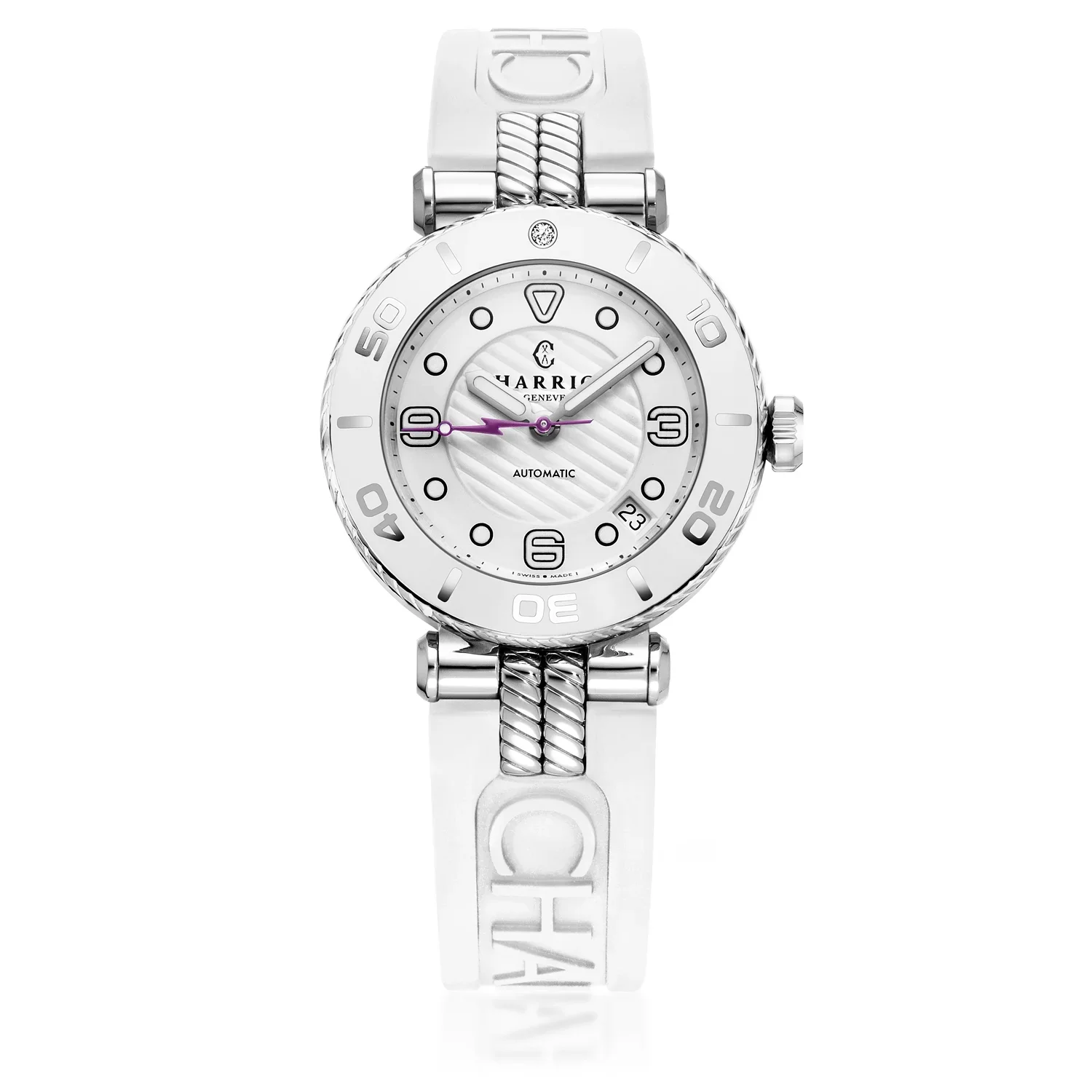 NAVIGATOR SURF, 36MM, AUTOMATIC CALIBRE, WHITE DIAL, WHITE BEZEL, WHITE RUBBER INTERCHANGEABLE BRACELET - Image 4