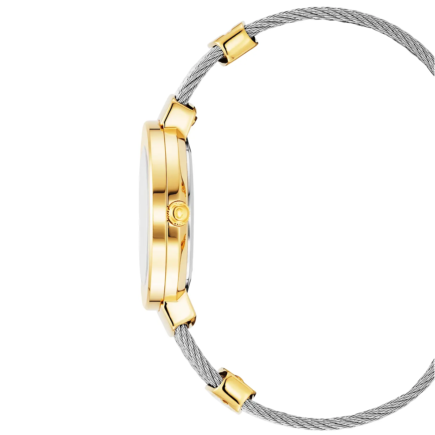 ST TROPEZ, 30MM, QUARTZ CALIBRE, MOTHER-OF-PEARL DIAL, "CHARRIOL CHARRIOL" BEZEL, STEEL CABLE BRACELET - Image 3